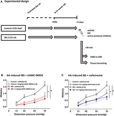 The Effect of Serine Protease Inhibitors on Visceral Pain in Different Rodent Models With an Intestinal Insult